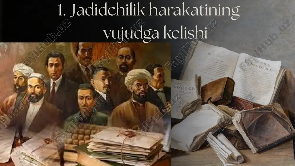 abi nashrlarni boshlagan, maktablarda kimyo, geografiya, fizika singari zamonaviy fanlarni o‘rgatishni taklif qilgan va madaniy-ta’limiy ishlarni tashkil qilgan faol jadid arbobi. abdurauf fitrat — buxoroda yetishgan adib, istanbulda ta’lim olib qaytgach jadid g‘oyalarini nazariy jihatdan rivojlantirdi; dramaturgiya, adabiyot va milliy til/tarjima islohotlari orqali jamiyatni yangilashga katta hissa qo‘shdi. taʼlimni modernizatsiya qilish: usul-i jadid, yangi darsliklar, o‘qituvchilar tayyorlash. matbuot va maʼrifat: gazeta-jurnallar orqali keng ommaga taʼlim va g‘oya yetkazish. milliy uyg‘onish: til va madaniyatni qayta tiklash, milliy ongni kuchaytirish. ayollar faolligi: qizlar maktablari, xotin-qizlarning ijtimoiy ishtirokiga rag‘bat. madaniy islohot: teatr, drama va yangi adabiy janrlarni rivojlantirish. jadidchilikning asosiy g‘oyalari jadidchilik harakati — nafaqat markaziy osiyoda, balki, butun islom olamida milliy ong va maʼrifatparvarlikning muhim boshlang‘ich nuqtasi bo‘lib, taʼlim, matbuot va madaniyat orqali jamiyatni yangilashga xizmat qildi. harakatning g‘oyalari keyingi davrlarda — milliy intilishlar, adabiy taraqqiyot va hatto sovet davridagi taʼlim islohotlarida ham o‘z izini qoldirdi. shu bilan birga, jadidlar cheklangan resurslar, …