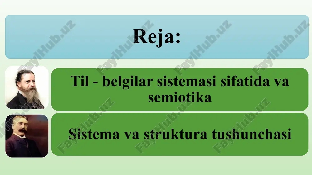 fatida muayyan ma’nolarni ifodalashga xizmat qiladi. bu o‘rinda ayrim turlarga moslashtirilgan morze, brayze alifbolarini ham misol sifatida keltirish mumkin. sun’iy belgilar shartli belgilar bo‘lib, ular predmet va hodisalar haqidagi tasavvurlarning o‘rnini bosish uchun xizmat qiladi. ushbu belgilarning asosiy vazifasi ma’lum bir xabarni to‘plash, saqlash, yetkazish, ya’ni insonlar o‘rtasida aloqa vositasi bo‘lishdir. shu bois ularni kommunikativ-informativ belgilar deb atash mumkin va ularga turli timsollar, signallarni kiritish mumkin. til ham muayyan belgilar sistemasi hisoblanadi va ma’no, tushuncha, fikr kabilarning ramziy belgisi bo‘lib keladi va jamiyatda mavjud boshqa belgilar bilan umumiylikka, o‘xshashlikka ega. shu bois tilshunoslik va semiotika fanlari ham o‘zaro uzviy bog‘liq bo‘lib, ularning o‘zaro munosabatidan tilni belgilar sistemasi sifatida o‘rganadigan lingvosemiotika fani ham yuzaga kelgan. u tildagi belgilar tizimini boshqa nolisoniy belgilar va ramzlar bilan qiyoslab o‘rganadi masalan, signallarning ikki tomonlamaligi( qo‘l berish – do‘stlik belgisi), signallarning bir tomonlamaligi (masalan, trevoga signali). demak, jamiyatda belgilarning turli xillari mavjud bo‘lib, ularning har …