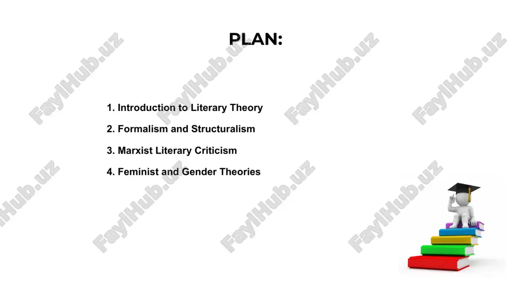 iews literature as a reflection of class struggles and material conditions, emphasizing how economic systems shape ideology and cultural production in society. this approach analyzes power dynamics between social classes in texts, exploring how characters embody capitalist or proletarian roles shaped by historical and economic conditions surrounding them. by studying literature through a marxist lens, critics expose hidden ideologies, question dominant narratives, and highlight how texts either resist or reinforce capitalist values and social hierarchies. feminist and gender theories feminist literary theory examines how literature reinforces or challenges the oppression of women. it explores gender dynamics, women's voices, and power structures in texts. 1. 2. 4. gender theory broadens this perspective, analyzing how texts construct and represent gender roles. it investigates non-binary identities and challenges traditional notions of masculinity and femininity. these theories encourage critical reading of literature, questioning societal norms and highlighting marginalized perspectives. they promote inclusivity and recognition …