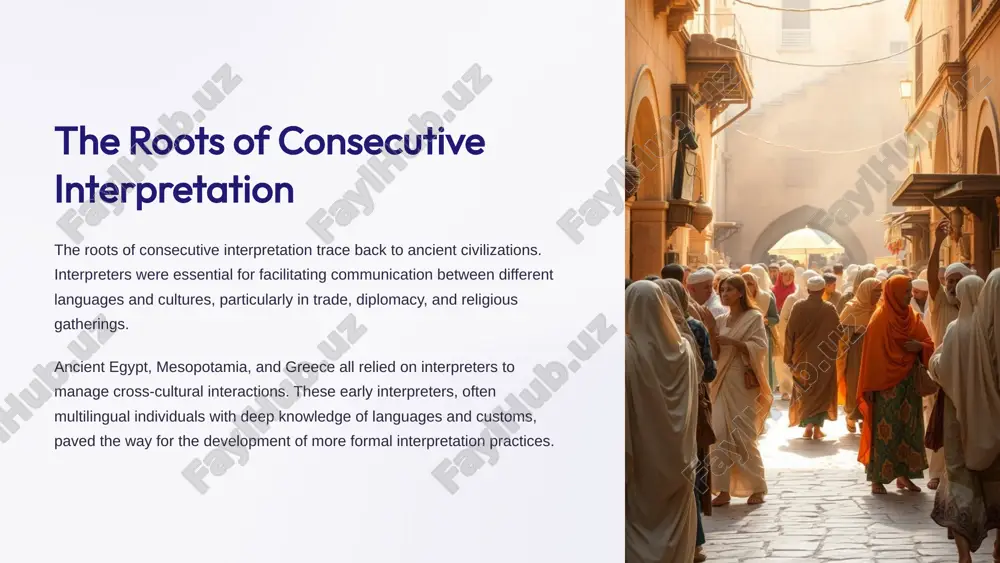retation remained the dominant form for many years, the mid-20th century marked a significant shift. this era saw the emergence of simultaneous interpretation, a revolutionary development driven by the increasing pace of international events and the demand for real-time translation. the development of the "whisper" booth in the 1950s played a critical role in the rise of simultaneous interpretation. these booths allowed interpreters to work in teams, providing continuous translation for audiences listening through headphones. this technological advancement drastically reduced the time needed for interpretation, making it possible to translate large-scale events in real time. 4 milestones in consecutive interpretation: a history of innovation 1 professionalization the 1960s saw the establishment of professional associations, including the international association of conference interpreters (aiic), which set standards for the profession and promoted ethical practices. 2 growth and expansion the growth of international organizations like the united nations further fueled the demand for …