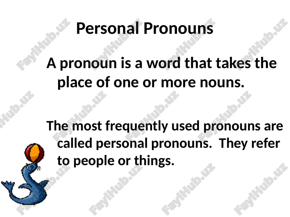 personal pronouns - Page 2