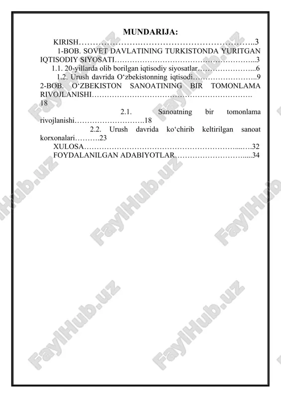 anardi. adabiyotlar tahlili: tadqiqot jarayonida kadrlar tayyorlash milliy dasturi, ta’lim to‘g‘risida qonun, mavzuga doir adabiyotlar hamda internet manbalaridan foydalanildi. maqolani yozish davomida nazariy-deduktiv xulosa chiqarish, analiz va sintez, tarixiylik va mantiqiylik, germenevlik tahlil, vorislik, umuminsoniy va milliylining o’zaro birligi, qiyosiy tahlil tamoyillari qo’llanildi. 1-bob. sovet davlatining turkistonda yuritgan iqtisodiy siyosati. 1.1. 20-yillarda olib borilgan iqtisodiy siyosatlar. 1927 yil 27-dekabrda iosif stalin agrar marksistlarning butunittifoq konferentsiyasida nutq so'zlab, o'zining mashhur nutqini aytdi, bu aslida nep tugashi va sotsializmning tezlashtirilgan qurilishiga o'tishni anglatardi. aynan shu nutqda xalqlar sardori: "kulaklarni sinf sifatida yo'q qiling!" 1921 yil 14 martda rcp (b) x kongressining qarori bilan fuqarolar urushi davrida olib borilgan "urush kommunizmi" siyosati "yangi iqtisodiy siyosat" deb nomlangan inqirozga qarshi dastur bilan almashtirildi. "(nep). uning mohiyati kapitalistlarning tashkiliy-texnik tajribasidan foydalanib, ko'p tarmoqli iqtisodiyotni yaratish va bolsheviklar partiyasining "qo'mondonlik balandliklarini" saqlab qolish edi. nepning mafkurachilari v. lenin, n. buxarin, yu. larin va g. sokolnikov bo'lib, …