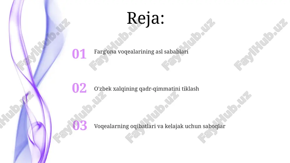 ar o'rtasida keskin millatlararo ziddiyatlarni keltirib chiqardi. provokatsiyalar va tashqi ta'sirlar 1990 yilgi voqealar xalqaro ekstremistik guruhlarning faollashuvi bilan bog'liq bo'lib, ular millatlararo nizolarni kuchaytirishga urinishgan. bu tashqi ta'sir, 300 dan ortiq jangarilarni jalb qilgan. o'sh voqealariga xorijiy ommaviy axborot vositalarining bir tomonlama yoritishi sabab bo'lgan, bu esa vaziyatni yanada keskinlashtirib, 500 dan ortiq odamning qurbon bo'lishiga olib kelgan. voqealarning xronologiyasi 1989 yil iyun oyida farg'ona vodiysida etnik mojarolar boshlandi, bu esa 100 dan ortiq odamning o'limiga va minglab odamlarning ko'chib ketishiga olib keldi. 1990 yil bahorida o'sh voqealari yuz berdi, unda o'zbeklar va qirg'izlar o'rtasidagi ziddiyatlar kuchayib, yuzlab odamlarning halok bo'lishiga sabab bo'ldi. jabrlanganlar xotirasi muzey ekspozitsiyasida sovet davrida qatag‘on qilingan 7000 dan ziyod ziyolilar, olimlar va oddiy fuqarolarning shaxsiy buyumlari, fotosuratlari va hujjatlari namoyish etiladi. «jabrlanganlar xotirasi» muzeyi 1937-1938-yillardagi qatag‘on qurbonlarini xotirlash uchun 2002-yilda ochilgan, bu davrda 100 mingdan ortiq o‘zbekistonliklar qamoqqa olingan edi. o'zbek xalqining birdamligi o'zbekistonning …