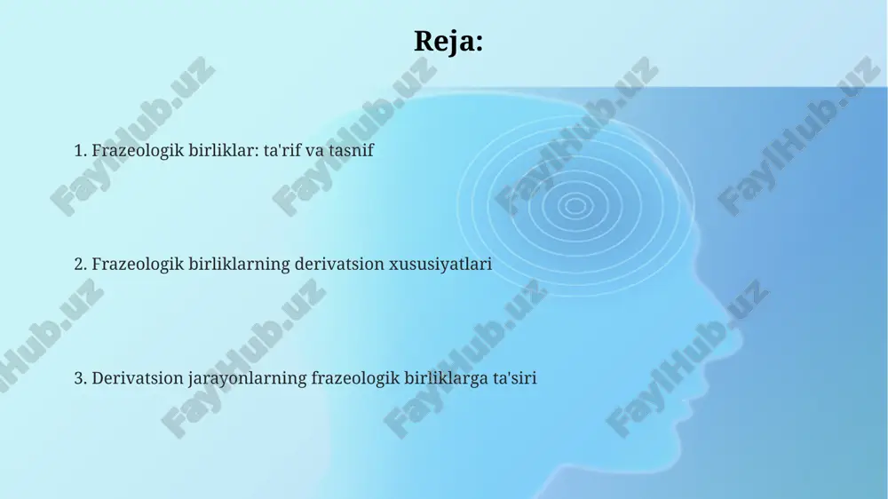 ogizmlarning derivatsion shakllanishi, ularning stilistik bo'yog'ini o'zgartirishi, masalan, hissiy-ekspressivlikni kuchaytirishi (taxminan 5-15% holatlarda) mumkin. e'tiboringiz uchun rahmat image1.png