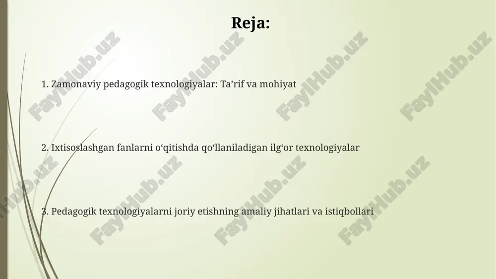higa olib kelishi mumkin, lekin qimmat dasturiy ta'minot muammo tug'diradi. muammolardan biri - o'qituvchilarning zamonaviy pedagogik texnologiyalarni, jumladan, ar va vrni qo'llash bo'yicha malakasining pastligi (faqat 15% tayyor). bu esa qo'shimcha 120 soatlik treningni talab qiladi. e'tiboringiz uchun rahmat