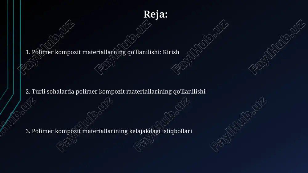 polimer kompozit materiallarining qo'llanilishi - Page 2