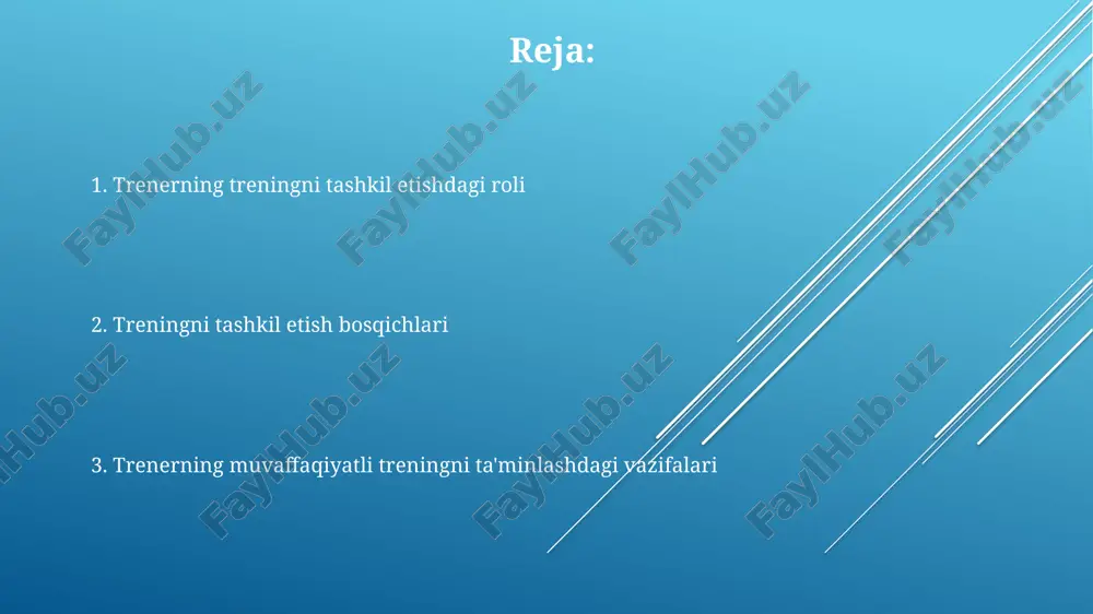 trening tashkil etishda trenerning faoliyat - Page 2