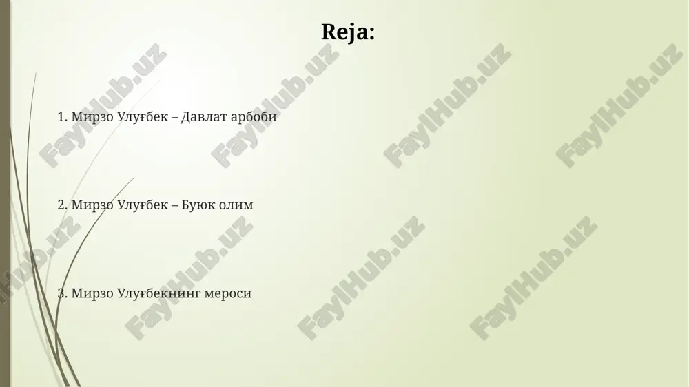 ngi madrasa qurdirib, ilm-fanning rivojlanishiga katta hissa qo‘shdi. e'tiboringiz uchun rahmat @taqdimot_robot image1.png