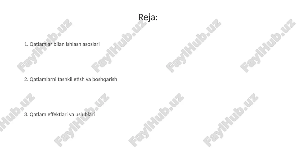 inishini shakllantirish uchun juda yaxshi, pastki qatlamning shaffofligini yuqori qatlam shakli orqali boshqarish imkonini beradi va 256 ta shaffoflik darajasiga ega. e'tiboringiz uchun rahmat @taqdimot_robot image3.png image1.jpeg image2.jpeg