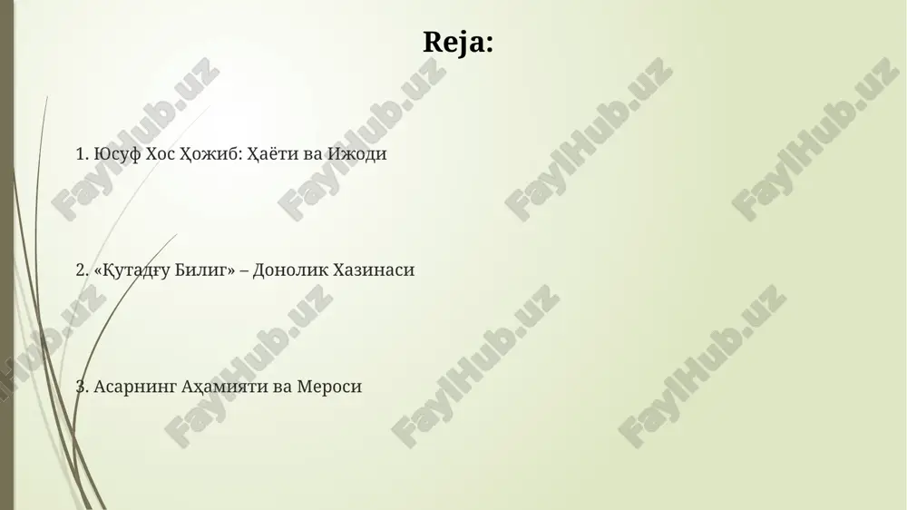yusuf xos hojib va uning "qutadgu bilig" asari - Page 2
