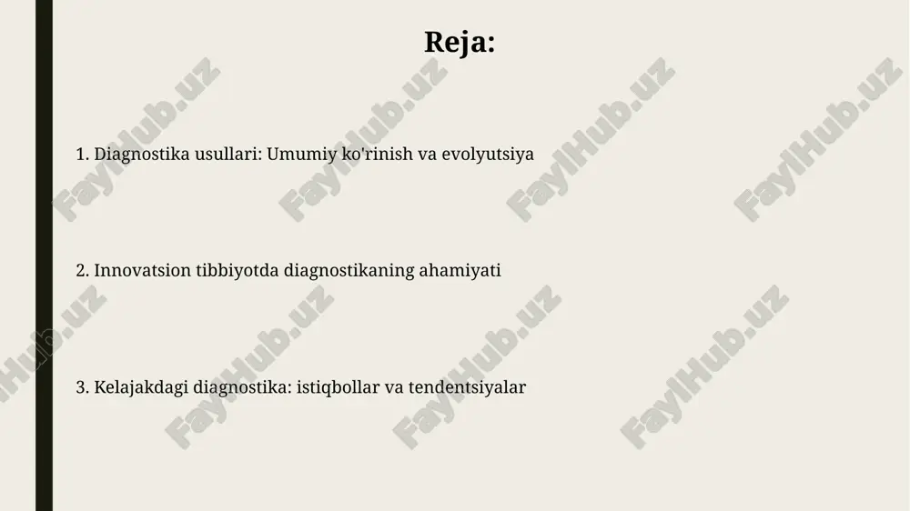 iyada hujayralarni aniqlash, miqdorini baholash va anormalliklarni aniqlashda patologlarga yordam beradi, ish yukini kamaytiradi va samaradorlikni oshiradi. biomarkerlarni aniqlash va validatsiya qilish biomarkerlarni aniqlash proteomika, genomika va metabolomika kabi yuqori o'tkazuvchanlikdagi texnologiyalardan foydalanib, minglab potentsial nomzodlarni baholaydi. validatsiya qilish statistik usullarni qo'llagan holda biomarkerning aniqligini, sezgirligini va spetsifikligini aniqlashni o'z ichiga oladi, masalan, roc tahlili. tasviriy diagnostikaning ilg'or usullari molekulyar tasvir gen ekspressiyasi, protein o'zaro ta'siri va metabolik yo'llarni aniqlash orqali kasalliklarni erta bosqichda erta aniqlashga imkon beradi. bu shaxsiy davolash strategiyalarini rivojlantirish uchun muhimdir. radiofarmatsevtika yordamida pet skanerlash saraton hujayralari joylashgan joyini, hajmini va metabolik faolligini aniqlab, erta tashxis qo'yish va radiatsiya terapiyasini aniq yo'naltirishga imkon beradi. invaziv bo'lmagan diagnostika yechimlari noinvaziv tashxis usullari, masalan, mrt (magnit-rezonans tomografiya) 3d tasvirlarni yaratish orqali ichki organlar tuzilishini aniq baholash imkonini beradi. ultra-tovush tekshiruvi homiladorlikni kuzatish va qorin bo'shlig'i organlarini baholash uchun xavfsiz va keng tarqalgan usuldir, radiatsiya ta'siri esa 0 ga …