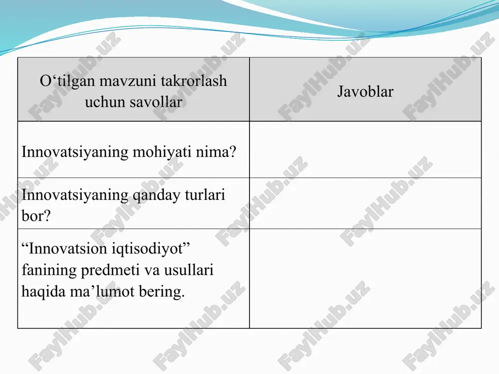juda katta bo’lgan joyga joriy etilgan innovatsiyaning diffuziya natijasidagi ko’chib yurishi ko’rinishida. e.rodjers innovatsiyalarning insonlar tomonidan qabul qilinishi yoki rad etilishiga ta’sir etuvchi bir nechta omillarni ajratib ko’rsatadi. bularga: nisbiy ustunlik (boshqa xuddi shunday o’xshash mahsulotlardan ustunliklari). an’anaviy tizimga mos kelishi (innovatsiyalarning individlar qadriyatlariga mos kelishi). yangi mahsulotning foydalanishdagi qulayligi. innovatsiyani tekshirishning osonligi (haqiqatan ham yangi va boshqalardan farqli ekanligi). innovatsiyalar ustunligini yoritib berish osonligi va qulayligi. iqtisodiyotda innovatsiyalar jamiyat rivojlanishi asosiy qonunlarini amalga oshirishning zaruriy elementi, uning rivojlanishi va dinamik sharti hisoblanadi. shuning uchun ham, innovatsiyalar yangi g‘oyalarni qidirishdan tortib, ularni foydalanishgacha (sotilishi va tarqatilishigacha) bo‘lgan vaqtdagi faoliyatning barcha bosqichlari yig‘indisini hisoblash uchun “innovatsion sikl” tushunchasidan iborat bo‘ladi. uni ikki yo‘nalishga ajratish mumkin. birinchi yo‘nalishda innovatsiyalarda yangilikni yaratish bosqichi, ya’ni yangi g‘oyalarning paydo bo‘lishi, g‘oyalarning ishlanishi yoki shakllanish bosqichi hamda yangiliklarni eksperiment asosida o‘zlashtirish bosqichlaridan iborat bo‘ladi. ikkinchi yo‘nalishda esa, innovatsiyalarning hayotiy siklini o‘z ichiga olib, bunda innovatsiyalarning bozorga …