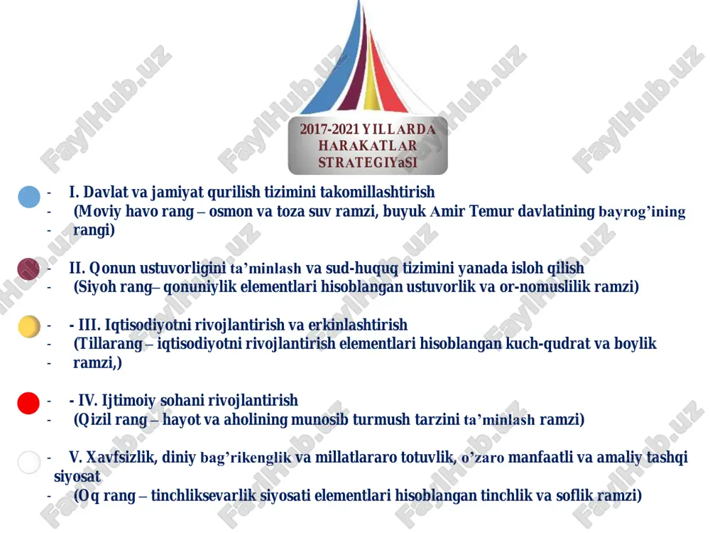 uassasalari oʼquvchilari va jamoatchilik oʼrtasida terrorizm, ekstremizm va boshqa jinoiy faoliyatni oldini olishga qaratilgan kompleks profilaktik-tushuntirish tadbirlarini oʼtkazish. ushbu mavzularda bir qator radio va teledasturlar tashkil etish huquqiy taʼlim va huquqiy tarbiya tizimini takomillashtirish va kuchaytirish mexanizmini oʼz ichiga olgan davlat taʼlim standartlari va oʼquv dasturlarini ishlab chiqishni nazarda tutuvchi vazirlar mahkamasi qarori loyihasini tayyorlash. aholini, ayniqsa, yoshlarni diniy ekstremizm, aqidaparastlik kabi buzgʼunchi harakatlar taʼsiridan asrash maqsadida mahallalarda hamda taʼlim muassasalarida «islom maʼrifati aqidaparastlikni qoralaydi», «diniy ekstremizm va terrorizm — yoshlar kelajagiga tahdid» mavzularida uchrashuv va davra suhbatlarini tashkil etish boʼyicha maxsus dastur ishlab chiqish taʼlim muassasalari oʼquvchi va talabalarining huquqiy bilimlari va savodxonligini yanada oshirish va mustahkamlashga qaratilgan «huquq bilimdonlari», «siz qonunni bilasizmi?», «tafakkur sinovlari», «konstitutsiya — baxtimiz poydevori» respublika koʼrik-tanlovlarini oʼtkazish iiv, ovaoʼmtv, bosh prokuratura, xalq taʼlimi vazirligi, mtrk, «mahalla» jamgʼarmasi, «kamolot» yoih, vazirlik va idoralar xalq taʼlimi vazirligi, ovaoʼmtv, iiv, adliya vazirligi, bosh prokuratura din ishlari boʼyicha …