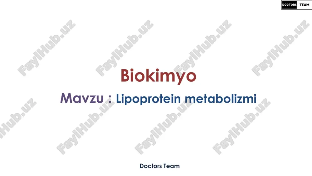 lipoprotein metabolizmi - Page 2
