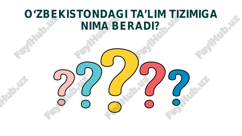 chilar: 4-sinf o‘quvchilari. o‘tkazilish muddati: har 5 yilda 1-marta o‘tkaziladi. navbatdagisi 2021-yil rejalashtirilgan. https://www.youtube.com/watch?v=az9otlk8bwe https://www.youtube.com/watch?v=az9otlk8bwe pirls baholash tizimi •o‘qish orqali badiiy tajriba orttirish va ma'lumotlarni o‘zlashtirish va undan foydalana olishlarini baholash. 4-sinf o‘quvchisi • pirls entsiklopediyasi yordamida o‘quvchilarning o‘qish savodxonligini rivojlantirish bilan bog‘liq omillar tahlil qilinadi o‘quvchi, ota- ona, o‘qituvchi, maktab. https://timssandpirls.bc.edu/pirls2016/questionnaires/index.html https://timssandpirls.bc.edu/pirls2016/questionnaires/index.html pirls 2016-0yilgi natijalar possiya federatsiyasi singapur gonkong irlandiya finlyandiya polsha shimoliy irlandiya pirls xalqaro baholash tadqiqoti yuzasidan amalga oshirilgan ishlar tahlili (rossiya fediratsiyasi misolida) yaxshi kitobxonlar qayerdan olinadi? yaxshi kitobxonlar o‘qish fani darsini sevadilar va bu fan bo‘yicha iqtidorlariga ishonadilar yaxshi kitobxonlar samarali ta’limga yo‘naltirilgan maktablarga boradi. yaxshi kitobxonlarni yoshlikdan tayyorlaydilar! yaxshi kitobxonlar ta’limga yo‘naltirilgan muhitda katta bo‘ladilar yaxshi kitobxonlar qayerdan olinadi? yaxshi kitobxonlarni yoshlikdan tayyorlaydilar! o‘quvchilar % oddatda ko‘p vaqt ajratadilar ayrim vaqtlarda vaqt ajratilmaydi o ‘q uv ch ila rn in g o‘ rt ac ha ba lla ri ota-onalarning farzandlari kelajagiga befarq emasliklari darajasi …