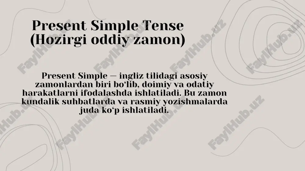 present simple tense - Page 2