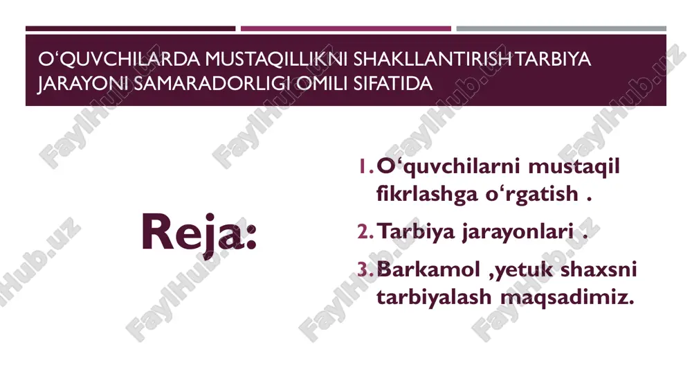 o'quvchilarni mustaqil fikrlashga o'rgatish - Page 2