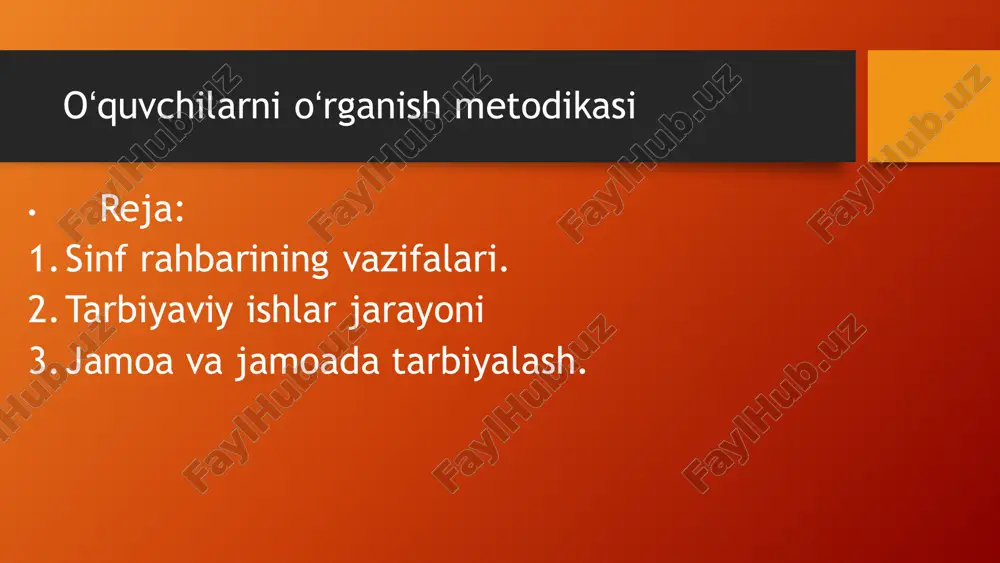 boshlangʻich taʼlimda tarbiya fanidan tayyorlagan taqdimot - Page 2