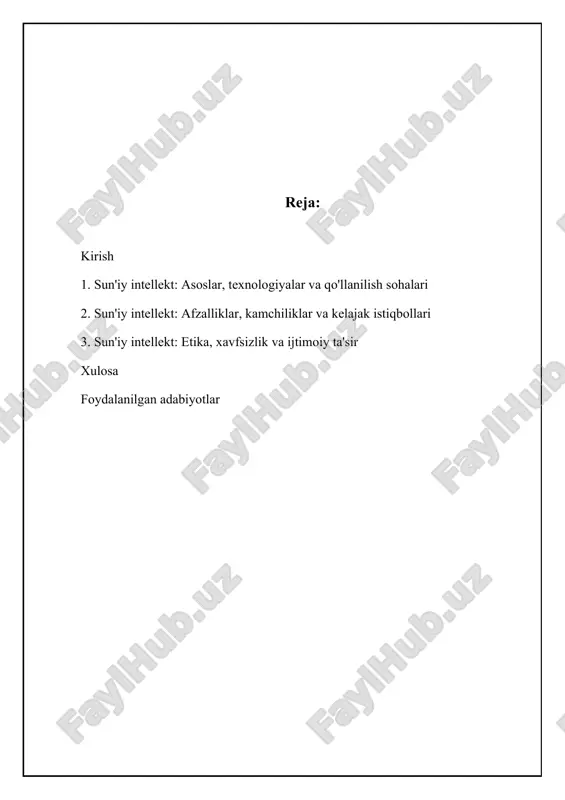 olarni hal qilish, qaror qabul qilish, nutqni tanish va tushunish, shuningdek, vizual idrok kiradi. si tizimlari odatda ma'lumotlarni tahlil qilish, naqshlarni aniqlash va shu asosda bashorat qilish qobiliyatiga ega. ular murakkab vazifalarni bajarish uchun algoritmlar va modellar yordamida ishlab chiqiladi. zamonaviy sining asosiy maqsadi – insonning kognitiv funksiyalarini to'liq takrorlay oladigan, mustaqil ravishda o'rgana oladigan va yangi sharoitlarga moslasha oladigan aqlli mashinalarni yaratishdir. si ikki asosiy toifaga bo'linadi: zaif (yoki tor) si va kuchli (yoki umumiy) si. zaif si – bu muayyan vazifani bajarish uchun mo'ljallangan tizimlar, masalan, shaxmat o'ynash, nutqni tanish yoki tavsiyalar berish. aksariyat amaliy si tizimlari shu toifaga kiradi. kuchli si esa inson aqli bilan teng yoki undan yuqori bo'lgan umumiy intellektga ega bo'lgan faraziy tizimdir. bunday tizim har qanday intellektual vazifani inson qobiliyatiga teng yoki undan yuqori darajada bajara oladi. kuchli si yaratish – bu hali ilmiy izlanishlarning faol sohasi bo'lib, hozirgi kunda erishilgan natijalar hali …
