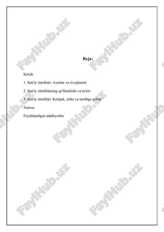 sosiy maqsadi - inson kognitiv qobiliyatlarini kompyuterlarda aks ettirish va shu orqali murakkab vazifalarni avtomatlashtirishdan iborat. si sohasida mashinalarni aqlli qilish uchun turli xil usullar va texnologiyalar qo'llaniladi, jumladan, mashinaviy o'rganish, chuqur o'rganish, tabiiy tilni qayta ishlash (nlp) va ekspert tizimlari. si tushunchasi keng qamrovli bo'lib, turli darajadagi aqlli tizimlarni o'z ichiga oladi. tor si yoki zaif si ma'lum bir vazifani mukammal bajarishga mo'ljallangan, masalan, shaxmat o'ynash yoki spam xabarlarni filtrlash. keng qamrovli si yoki kuchli si esa insonning intellektual qobiliyatlariga teng yoki undan oshib ketadigan tizim bo'lib, har qanday intellektual vazifani uddalay oladi. hozirgi vaqtda biz tor si darajasidamiz, lekin keng qamrovli si yaratish bo'yicha faol izlanishlar olib borilmoqda. shuni ta'kidlash kerakki, si ning rivojlanishi axloqiy, ijtimoiy va iqtisodiy masalalarni keltirib chiqaradi, shuning uchun uning rivojlanishini mas'uliyatli ravishda boshqarish zarur. ⚖️ sun'iy intellekt: keng qamrovli taqqoslash sun'iy intellektning turli xil yondashuvlarini taqqoslash item o'rganish usuli qo'llash sohalari murakkablik darajasi …