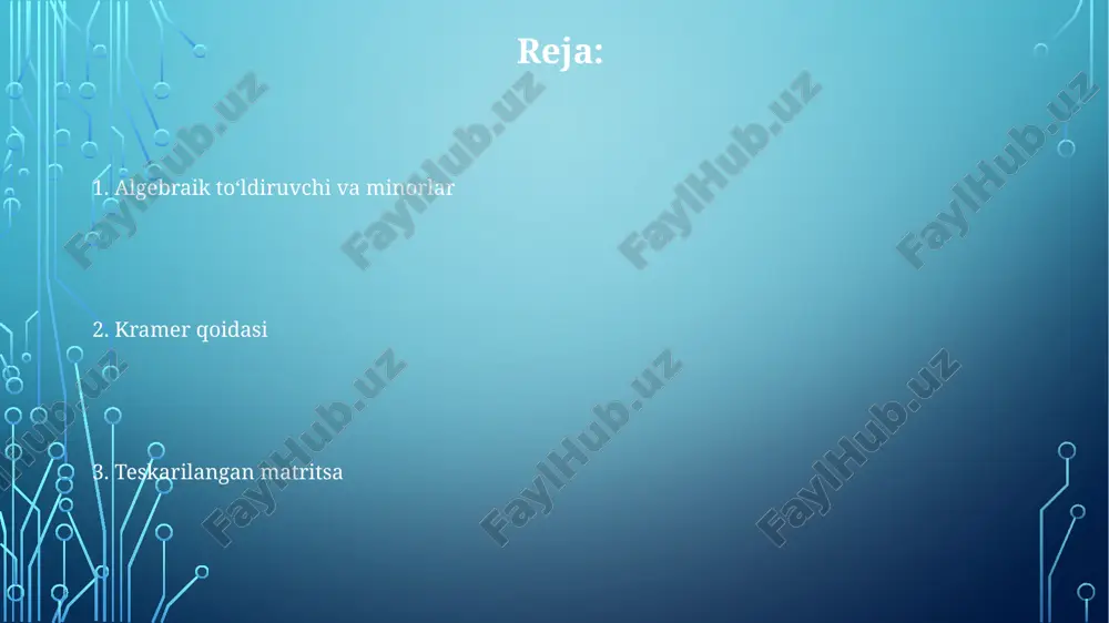 adi, bunda adj(a) a ning qo'shma matritsasidir. e'tiboringiz uchun rahmat @taqdimot_robot image3.png image1.png image2.png