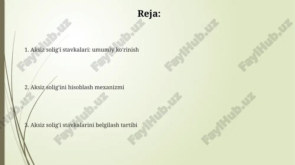 aksiz soligʻi stavkalari va belgilash mexanizmi - Page 2