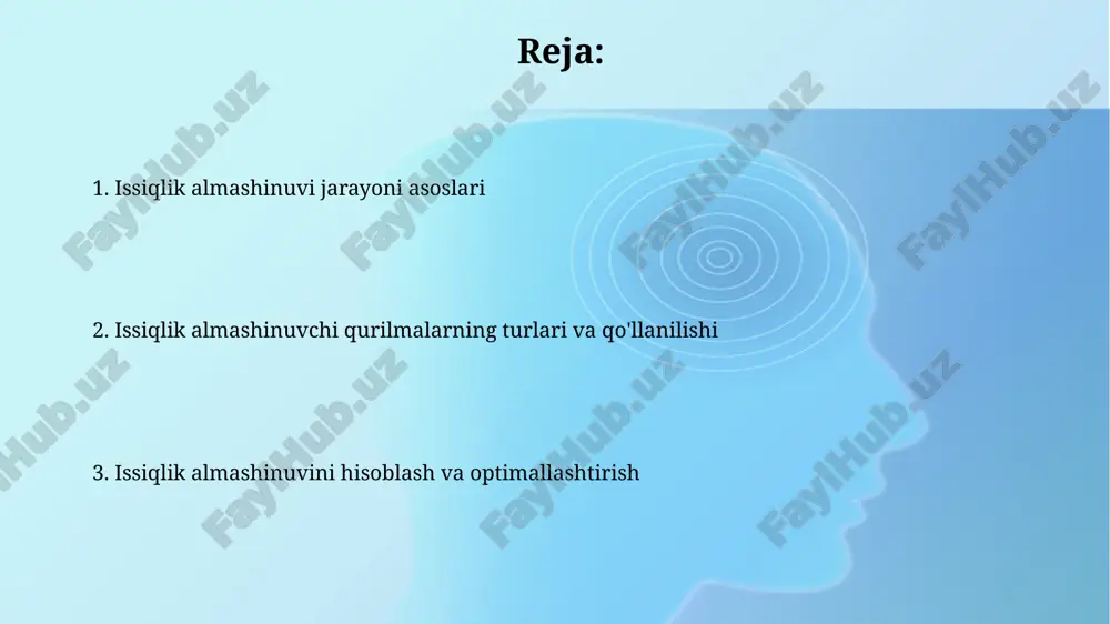 qobiliyati stefan-boltzmann qonuni bilan ifodalanadi: q = σt⁴, bu yerda σ - stefan-boltzmann doimiysi (5.67 x 10⁻⁸ w/m²k⁴) va t - absolut harorat. issiqlik almashinuv apparatlari turlari plitali issiqlik almashinuvchilari yuqori issiqlik o'tkazuvchanligi va ixchamligi bilan ajralib turadi, 0.5-3 mm qalinlikdagi plitalar orasida suyuqliklar oqadi, bu esa samarali issiqlik almashinuvini ta'minlaydi. qobiq va trubali issiqlik almashinuvchilari 1 dan 1200 m² gacha bo'lgan issiqlik almashinuv yuzasiga ega bo'lib, turli xil sanoat jarayonlarida, jumladan, neftni qayta ishlash va kimyo sanoatida qo'llaniladi. qobiqli va trubkali issiqlik almashinuvchilari qobiqli va trubkali issiqlik almashinuvchilar ko'p sonli quvurlar to'plamidan iborat bo'lib, ular qobiq ichida joylashgan va issiqlik uzatish koeffitsientini oshirish uchun mo'ljallangan. ushbu qurilmalar suyuqliklar yoki gazlar oqimlari orasida issiqlik almashinuvini amalga oshiradi; misol uchun, neft sanoatida xom neftni 300 darajadan yuqori haroratgacha qizdirishda ishlatiladi. plastinali issiqlik almashinuvchilari plastinali issiqlik almashinuvchilari yuqori issiqlik uzatish koeffitsientiga ega, odatda 3000 dan 6000 w/m²k gacha, ixcham dizayni va katta …