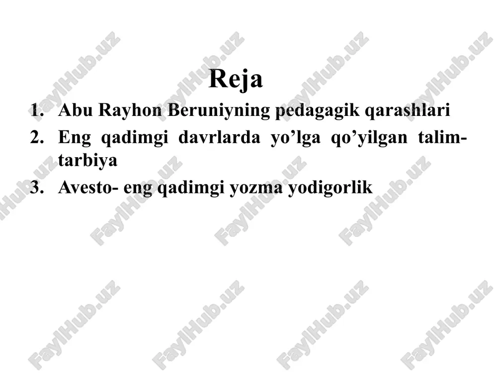 qliy umumlashtirishdan nazariya hosil qilish kabi ilmiy operatsiyalarni, usul va metodlarni ko‘rsatib o‘tadi. beruniy milodning 1000 yilida "o‘tmish xalqlardan qolgan yodgorliklar" asarini yozadi va unda qadimiy sharq xalqlari, arablar, suriyaliklar, yahudiylar, eroniylar, sug‘dlar, xorazmliklar va boshqa xalqlarning urf odatlarini ilmiy asosda tekshirib, bu bilan sharq xalqlari etnografiyasiga asos soladi. bu asar sharq xalqlari etnografiyasi tarixiga doir qimmatli ma‘lumotlar asosida yozilgan. uning mazkur asari a.rasulov tomonidan o‘zbek tiliga tarjima qilingan bo‘lib, qisqacha mazmuni prof.a.qayumovning abu rayxon beruniy va ibn sinoga bag‘ishlangan kitobida keltirilgan. asarda kecha va kunduzning almashinishi, quyosh va yer harakati, yil va oy haqida, eroniylar, sug‘diylar, xorazmiylarning qarashlari to‘grisida shaxsiy ma‘lumotlar bayon qilingan. sharq mamlakatlari, rimliklar, yahudiylar, arablar yil hisobi haqida xabar berilgan. unda inson yashay boshlagan payt hisobiga doir jadval mavjud, unda turli xalqlar orasidagi inson paydo bo‘lishiga doir tasavvurlar qaqida ham ma‘lumotlar mavjud. masalan eronliklar tarixining boshlanishini qayumarsdan aleksandr makadonskiyning doro ustidan g‘alaba qozonganigacha, bu davrdan sosoniylar …