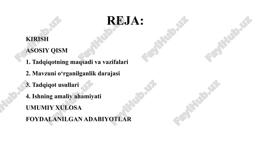 adorlikka erishish. mavzuni o‘rganilganlik darajasi mazkur yo‘nalish bo‘yicha ilmiy izlanishlar o‘zbekiston, rossiya va yevropa mamlakatlarining ko‘plab ilmiy-tadqiqot institutlarida keng miqyosda olib borilgan. beton texnologiyasi, uning tarkibiy qismlari, mustahkamlik ko‘rsatkichlari va qo‘llanish sohalari yuzasidan ilmiy asoslangan uslublar ishlab chiqilgan. shuningdek, o‘zbekiston respublikasi qurilish va uy-joy kommunal xo‘jaligi vazirligi tomonidan qabul qilingan me’yoriy hujjatlar, gost va snip talablari asosida beton ishlab chiqarish va yotqizish jarayonlarini takomillashtirish yo‘nalishida doimiy ravishda ishlar olib borilmoqda. tadqiqot usullari tadqiqot jarayonida bir nechta ilmiy-uslubiy yondashuvlardan foydalanildi. avvalo, tajribaviy kuzatuv usuli orqali qurilish maydonlarida beton qorishmasi tayyorlash, yotqizish va zichlash jarayonlari o‘rganildi. laboratoriya sinovlari yordamida beton namunalarining mustahkamligi, zichligi va suv o‘tkazuvchanligi kabi texnik ko‘rsatkichlari aniqlanib, ularning sifat darajasi baholandi. texnologik tahlil usuli asosida beton tayyorlash va ishlov berish bosqichlari o‘zaro taqqoslandi. qiyosiy o‘rganish orqali turli markadagi beton turlari va ularning ishlash xususiyatlari solishtirildi. olingan natijalar amaliy tajribalar asosida tahlil qilinib, ilmiy xulosalar chiqarildi. beton qorishmalariga qo‘yiladigan talablar …