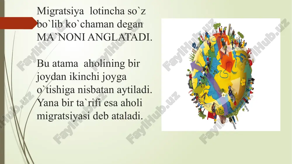 qomat joyi tanlash huquqiga egadir. 2.har bir inson har qanday mamlakat hududidan , jumladan o`z mamlakati hududidan chiqib kertish va qaytib kelish huquqiga ega migrant muhojir emigrant immigrant e`tiboringiz uchun raxmat! image1.jpg image2.jpg image3.jpg image4.jpeg image5.jpg image6.jpg /docprops/thumbnail.jpeg
