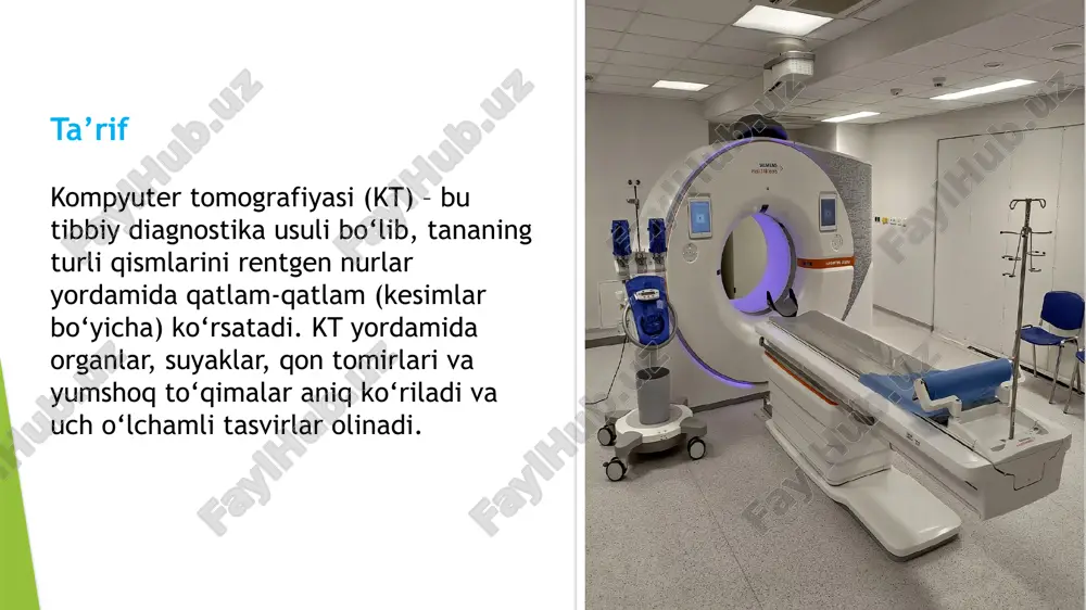 yoni bo’lgan bemorlarni tekshirishda yetakchi va aniqlovchi usul bo’lgan edi. kompyuter tomog-rafiyasi, magnitli-rezonans tomografiyani angiografik rejimda kontrast modda bilan kuchaytirilishining joriy qilinishi kt nima uchun qovuq o‘smalarida kerak? kt orqali quyidagilar ko‘riladi: ✅ 1. qovuq ichidagi o‘smani ko‘rsatadi polipga o‘xshagan chiqindi devordan o‘sib chiqqan massa ichki bo‘shliqqa kirgan o‘sma ✅ 2. o‘smadan tashqariga tarqalganini ko‘rsatadi qovuq devorini teshganmi yoki yo‘q. agar tashqariga chiqqan bo‘lsa: atrof yog‘ to‘qimasiga prostata yoki bachadon tomon ureterga bosim berib siydik tiqilishi ✅ 3. qon tomirga kirgan-kirmagan yomon o‘sma qon tomirlar orqali tarqalishi mumkin. ✅ 4. limfa tugunlarining kattalashishi kamchiliklari ) juda kichik o‘smalarni ko‘ra olmaydi 1–3 millimetrli papillyar o‘smalar kt da ko‘rinmaydi. 5 mm dan kichik o‘smani ham ba’zida aniqlash qiyin.) 2. suyuqlik bilan to‘lgan qovuq fonida o‘sma yashirinib qolishi mumkin agar qovuq juda to‘lgan bo‘lsa, ichki devordagi kichik poliplar kontrast bilan ham ko‘rinmay qoladi. 3.qovuq devoridagi kichik infiltratsiyani aniq ko‘rsatmaydi 4. o‘smani qovuq ichidagi …