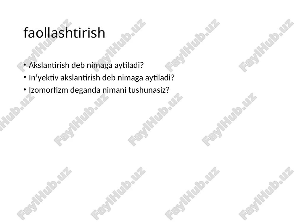 chiziqli akslantirishlar va chiziqli operatorlar - Page 2