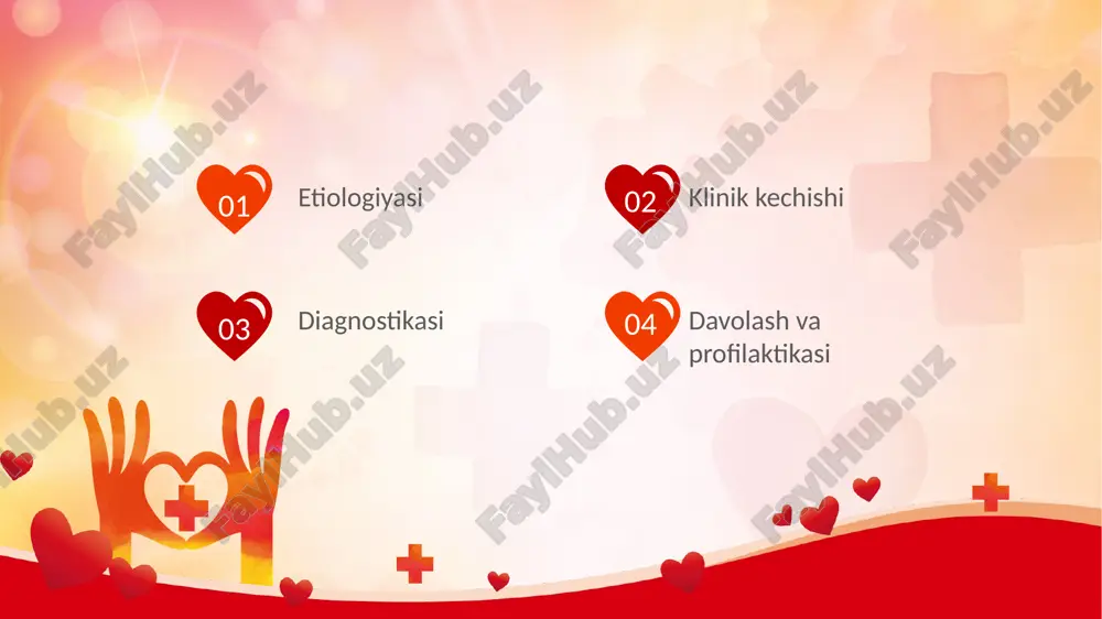 as aritmiyasining yoʻqolishi patologiyadan dalolat beradi. sinusli aritmiya ritm manbai migratsiyasi turidagi ritmning buzilishini faqat ekgda aniqlash mumkin. ekgda bu r tishining xar-xil shakldaligi bilan tashhislanadi. qoʻzgʻalishning buzilishi ekstrasistoliya, paroksizmal taxikardiya koʻrinishida boʻladi. ekstrasistoliya 02 ekstrasistoliya - yurakning navbatdan tashqari qisqarishi. impulsning paydo boʻlish joyiga qarab, qorinchalar usti (supraventrikulyar) va qorinchalar ekstrasistoliyasiga boʻlinadi. 10 ekstrasistoliya - bolalarda eng koʻp uchraydigan ritm buzilishi, turli yoshlarda kuzatiladi. ekstrasistoliyani baʼzi bolalar sezmaydi va hech qanday shikoyati boʻlmaydi, boshqalari esa yurak sohasida yoqimsiz sezgidan shikoyat qiladilar. tekshirilganda qoʻshimcha puls,auskultatsiyada qoʻshimcha tonlar aniqlanadi.aniq tashhis qoʻyish uchun ekg natijalarini tahlil qilish kerak. ekstrasistoliya funksional va organik turlarga boʻlinadi 11 funksional ekstrasistoliya prepubertat va pubertat davrda uchraydi. sutka davomida labil, jismoniy yuklamadan so'ng holat almashtirganda oʼzgaradi. parallel ravishda bunday bolalarda vegeto qon- tomirlar distoniyasi,surunkali infeksiya oʻchoqlari, endokrin buzilishlar va boshqalar aniqlanadi. funksional ekstrasistoliya organik ekstrasistoliya organik ekstrasistoliya doimiy xarakterga ega. bolalarda umumiy holati buzilgan, yurakning funksional yetishmovchilik …