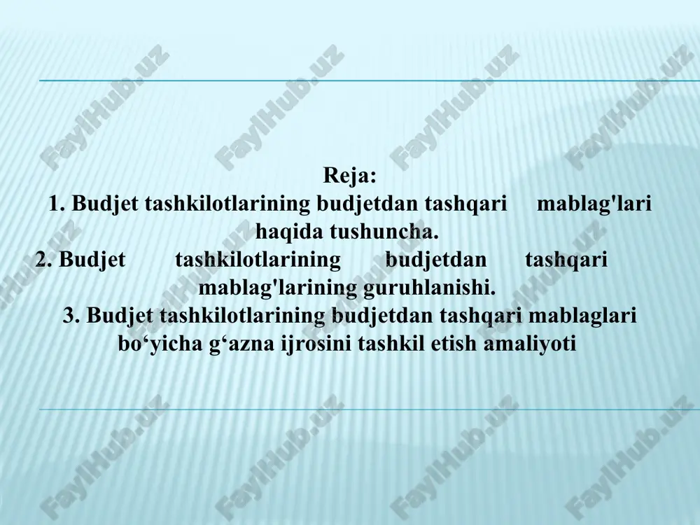 rejimdagi maktab-internatlar, akademik litseylar, kasb-hunar kollejlari, ixtisoslashtirilgan kasb-hunar kollejlarini saqlash xarajatlari, shuningdek maqsadli xarajatlar uchun ayrim tashkilotlarga ajratilgan mablag'lar aks ettiriladi. 7 094 000 "oliy ta'lim" bo'limida oliy ta'lim muassasalarini saqlash xarajatlari, shuningdek maqsadli xarajatlar uchun ayrim tashkilotlarga ajratilgan mablag'lar aks ettiriladi. 41 11 100 "asosiy ish haqi" elementi - bu o'zbekiston respublikasi qonunchiligiga muvofiq mehnat shartnomasi yoki fuqarolik-huquqiy bitimlari bo'yicha jismoniy shaxslarga hisoblanadigan va to'lanadigan to'lovlar hisoblanib, predmeti ish bajarish va xizmat ko'rsatish bo'lib hisoblanadi, shu jumladan: to'lovlar: lavozim maoshlari, yagona tarif setkasi bo'yicha tarif stavkalari, soatbay haq to'lash, harbiy va maxsus unvonlar bo'yicha; mukofotlar, moddiy yordamlar, yillik ish yakunlari bo'yicha taqdirlash, mualliflik, ijrochilik va postanovka uchun mukofotlar va boshqa mukofot va rag'batlantirish to'lovlari; yillik mehnat ta'tillari, o'quv ta'tillari, foydalanilmagan ta'til uchun kompensatsiya to'lovlari; 43 00 000 "asosiy vositalar bo'yicha xarajatlar" toifasiga byudjet tashkilotlarida mavjud bo'lgan aktivlarni (moddiy aylanma vositalar bundan mustasno) ortishiga olib keladigan barcha operatsiyalar, shu jumladan, …