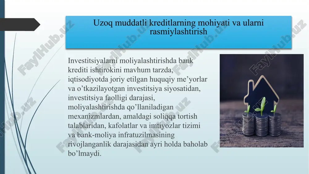 i korxonalarning kreditga layoqatliligi, uni aniqlash ko’rsatkichlari va takomillashtirish yo’llari bank mijozi kreditga layoqatligi deganda mijozning o’z qarz majburiyatlari bo’yicha to’liq va o’z vaqtida hisoblashish qobiliyati tushiniladi. mijozning kreditga layoqatlilik darajasi banklar uchun juda zarur, chunki har bir berilgan kredit risk bilan bog’liq. agar bank riskni hisobga olmasa, kredit o’z vaqtida qaytmasligi yoki umuman to’lanmasligi mumkin. shu sababli, banklar o’z mijozlari moliyaviy holatini, to’lovga qobilligini va albatta, kreditga layoqatliligini tahlil qiladi. jahon amaliyotida, xususan aqshda banklar tomonidan, mijoz kreditga layoqatliligini baholashda "five c", "besh si" qoidasi ishlatiladi. ular quyidagilar: character (mijoz xarakteri) capacity (moliyaviy sharoiti); capital (kapital yoki mol-mulk); colletarial (ta’minlanganlik); conditions (umumiy iqtisodiy vaziyat). kreditga layoqatlilikni tahlil qilishdan asosiy maqsad, bu qarz oluvchi, xo’jalik yurituvchi subyektning imkoniyatlari, qarzni o’z vaqtida qoplashni, risk darajasini, kredit miqdori va boshqa omillarni belgilangan sharoitda va holatda tahlil qilishdan iboratdir. banklar uchun bu masalalarni amalga oshirish juda qiyin bo’lsada, xuddi ana shu maqsad amalga …