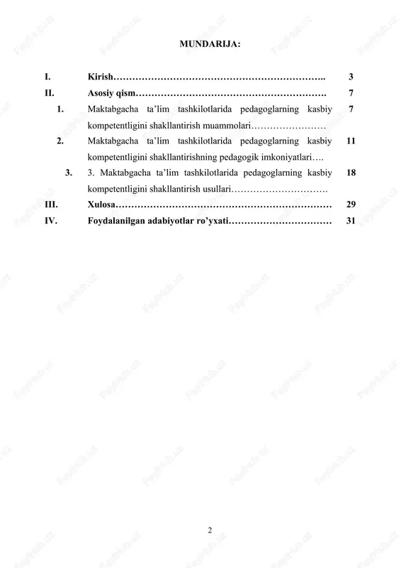 ekiston respublikasi hukumati ta’lim sohasidagi bir qator me’yoriy hujjatlar orqali o‘zining ustuvor siyosatini amalga oshirmoqda. “ta’lim to‘g‘risida”gi qonun talablari asosida uzluksiz ta’limning barcha bosqichlari uchun istiqbolga yo‘naltirilgan mazmunini belgilab olib, o‘quv-biluv jarayonini sifatli davlat ta’lim standartlari, modernizatsiyalashgan o‘quv dasturlari hamda darsliklar bilan ta’minlanmoqda. “ta’lim to‘g‘risida”gi qonunni hayotga tadbiq etish davomida zamon talablariga javob beradigan, barcha jabhalarda mamlakatimizni izchil rivojlanishini ta’minlash shartsharoitlariga mos keladigan butun dunyoda e’tirof etilgan uzluksiz ta’limning tizimi yaratildi. respublikamizning prezidenti sh. m. mirziyoyev “tarbiyachilarning o‘ziga zamonaviy bilim berish, ularning ma’lumotini, malakasini oshirish kabi paysalga solib bo‘lmaydigan dolzarb masalaga duch kelmoqdamiz. mening fikrimcha, ta’lim - tarbiya tizimini o‘zgartirishdagi asosiy muammo shu erda. o‘qituvchi o‘quvchilarimizga zamonaviy bilim bersin, deb talab qilamiz. ammo zamonaviy bilim berish uchun, avvalo, murabbiyning o‘zi ana shunday bilimga ega bo‘lishi kerak” - deb ta’kidlagan edi[footnoteref:1].​ [1: ] maktabgacha ta’lim tizimining yangi avlod rahbarlarini shakllantirish masalasi ham kundalik dolzarb ahamiyat kasb etuvchi masalalar sirasiga kiradi. bunda …