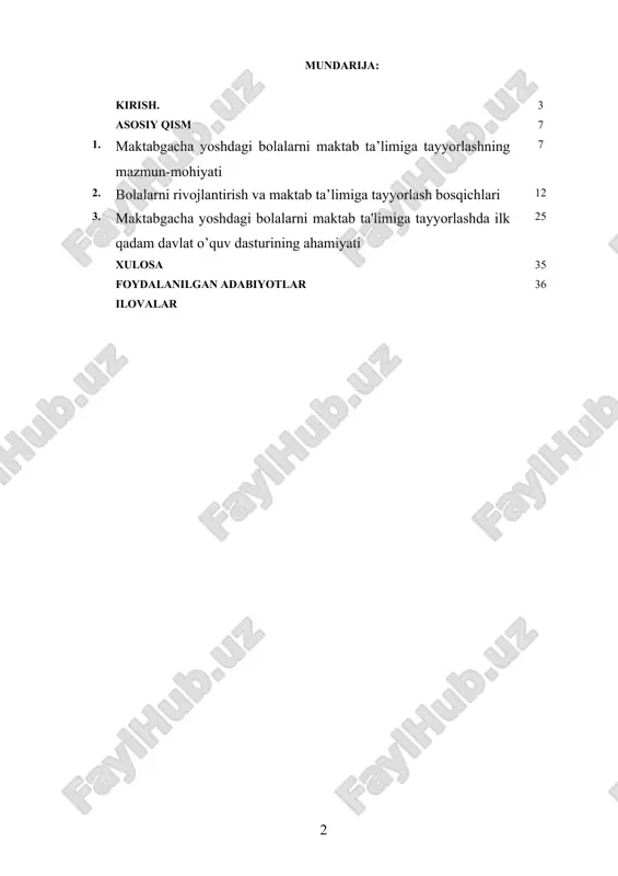 satilgan. maktabgacha taʼlimda bolani har tomonlama rivojlantirish, uning umumiy taʼlimda erishiladigan sezilarli yutuqlariga asos boʻladi. bolaning erta rivojlanishi uning kelgusida shaxs sifatida shakllanishida hal qiluvchi ahamiyat kasb etadi. shu maqsadda oʻzbekiston respublikasi vazirlar mahkamasining 2018-yil 8-dekabrdagi “boshlangʻich taʼlimga bolalarni majburiy bir yillik tayyorlashga bosqichma-bosqich oʻtish boʻyicha chora-tadbirlari toʻgʻrisida”gi 999-sonli qarorini ijro etish doirasida davlat oʻz zimmasiga 6-7 yoshli bolalarning maktabga toʻlovsiz majburiy bir yillik tayyorgarligi boʻyicha majburiyatini oldi. 6-7 yoshli bolalar uchun moʻljallangan majburiy boshlangʻich taʼlimga bir yillik tayyorlash guruhlari, bolalarini toʻliq kunli maktabgacha taʼlim tashkilotiga berish imkoniyatiga ega boʻlmagan yoki muayyan sabablarga koʻra, bolasini maktabgacha taʼlim tashkilotlariga bermagan ota-onalarning talab-ehtiyojlarini qondirishiga va istisnosiz barcha bolalarning taʼlim olish va rivojlanishga teng imkoniyatga ega boʻlishini taʼminlashga qaratilgan. davlat tomonidan taʼlimga berilgan eʼtibor va bu sohadagi yuksalishlar ota-onalar tomonidan eʼtirof etilib, farzand taʼlim-tarbiyasiga nisbatan ularni bu boradagi masʼuliyatini kuchaytirmoqda. ota-onalarimiz tomonidan bolaning ushbu yosh davrida farzandlari tezroq mustaqil oʻqishni va yozishni bilishni …