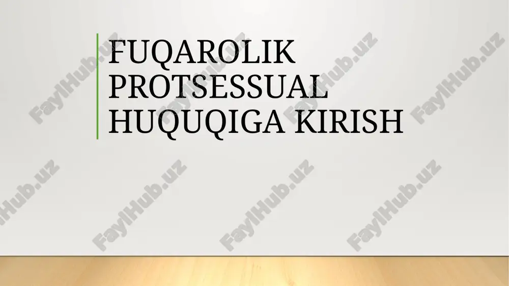 ga taalluqlilik va sudga tegishlilik, fuqarolik sud ishlarini yuritish ishtirokchilari, sudda vakillik, dalillar, da’voni ta’minlash, ish yuritishni to’xtatib turish, arizani ko’rmasdan qoldirish, ish yuritishni tugatish, sud xarajatlari, protsessual majburlov choralari, protsessual muddatlar, sud xabarnomalari va chaqiruvlari, kelishuv bitimini tuzish kabi institutlar nazarda tutilgan. maxsus qismda fuqarolik protsessual huquqining maxsus qismi – protsessning turli bosqichlarini (birinchi instantsiya sudida ish yuritish, sud qarorlari ustidan shikoyat berish va ularni qayta ko’rish, sud hujjatlarini ijroga qaytarish) tartibga soluvchi, shuningdek fuqarolik protsessida chet el fuqarolari va tashkilotlari, fuqaroligi bo’lmagan shaxslar ishtiroki masalasini nazarda tutuvchi normalar yig’indisidan iborat. boshqacha qilib aytganda, maxsus qismda fuqarolik ishlarining ayrim turkumlarini ko’rish, hal qilish uchun va fuqarolik jarayonining ayrim bosqichlari uchun maxsus ahamiyatga ega bo’lgan huquqiy me’yorlar bayon etiladi. fuqarolik protsessual huquqining manbalari fuqarolik protsessual huquqining manbalari fuqarolik sud ishlarini yuritish tartibini belgilovchi fuqarolik protsessual normalardan iborat bo’lgan o’zbekiston respublikasining qonun hujjatlari hamda o’zbekiston respublikasi ishtirokidagi xalqaro shartnomalar hisoblanadi. undan …