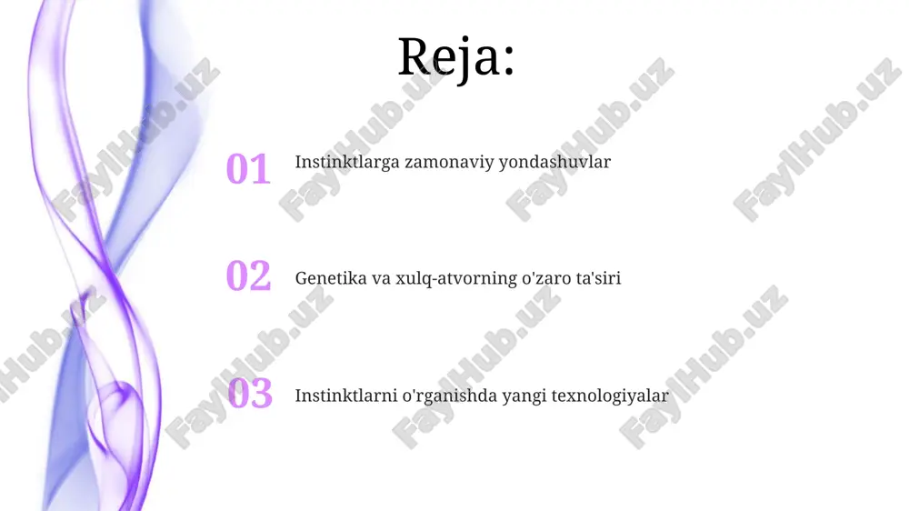gipotalamus-gipofiz-gonadal o'qi orqali reproduktiv xatti-harakatni boshqaradi, bunda gonadotropin-relizuvchi gormon (gnrh) asosiy rol o'ynaydi. genetika va instinktlar genetik ta'sirlar instinktlarning rivojlanishida muhim rol o'ynaydi, masalan, erta xatti-harakatlar 70% gacha genetik komponentga ega bo'lishi mumkin. foxp2 geni, nutq rivojlanishi bilan bog'liq bo'lib, qushlarning qo'shiq aytish instinkti kabi xatti-harakatlarga ham ta'sir qilishi mumkin, aniqroq qilib aytganda 30% ta'siri bor. o'rganish va instinkt o'rtasidagi bog'liqlik organizmning rivojlanishi instinktni shakllantiradi: genetik omillar, muhit va tajriba instinktiv xatti-harakatlarning 70% ni aniqlaydi, bu esa evolyutsion moslashuvni ta'minlaydi. nerv sistemasi instinktiv reaksiyalarni boshqaradi: miyaning ma'lum sohalari, masalan, amigdala, instinktiv qo'rquv va tajovuzkorlikka 85% ta'sir ko'rsatadi. instinkt va madaniyat madaniyat instinktlarni modifikatsiya qilishi mumkin, masalan, ovqatlanish odatlari. ko'pgina madaniyatlarda oziq-ovqat tanlash instinktiv ehtiyojlarga qaraganda ko'proq ijtimoiy normalar bilan belgilanadi, taxminan 65% ta'sir ostida. "instinkt va madaniyat" o'rtasidagi munosabat biologik asoslar va ijtimoiy ta'sirlar o'rtasidagi murakkab dinamikani aks ettiradi, bu esa xatti-harakatlarning 70% instinktlar ta'sirida shakllanishini ko'rsatadi. ijtimoiy instinktlar ijtimoiy …