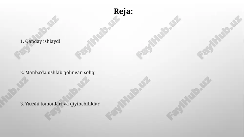 deklaratsiyangizni topshirishda tds bo'yicha kredit talab qilishingiz mumkin. tds dedüktör tds ilova: maosh, foiz, ijara va boshqa turdagi daromadlarga tdsni hisoblash va ushlab qolish uchun ishlatiladi. manba'da ushlab qolingan daromad solig'i (tds): daromad to'lanayotgan manba'dan soliq ushlab qolish mexanizmi. tds ozodliklari ma'lumot: tds imtiyozlarini tushunish sizga soliq majburiyatlaringizni kamaytirish va katta qaytarim olishga yordam beradi. ma'lumot: tds imtiyozlari ma'lum daromad manbalariga qo'llaniladi va manbada ushlab qolinadigan soliq miqdorini kamaytiradi. ma'lumot: u moliyaviy yil davomida olingan umumiy daromadni, ushlab qolingan tdsni va to'langan soliqni ko'rsatadi. ma'lumot: sizga daromad solig'i deklaratsiyasini topshirish va kerakli miqdordan ortiq soliq to'lagan bo'lsangiz, qaytarish uchun ushbu sertifikat kerak. tds qaytarma to'ldirish manba bo'yicha ushlab qolingan daromad solig'i (tds) - bu daromad to'lovlaridan manba bo'yicha soliq ushlab qolinadigan mexanizm. ma'lumot: tds qaytarishni topshirish - bu manbadan ushlab qolingan soliq (tds)ni soliq organlariga hisobot qilish jarayoni. tds ning ahamiyati nimada? tds foydalari: siz yil davomida asta-sekin soliq to'laysiz, …
