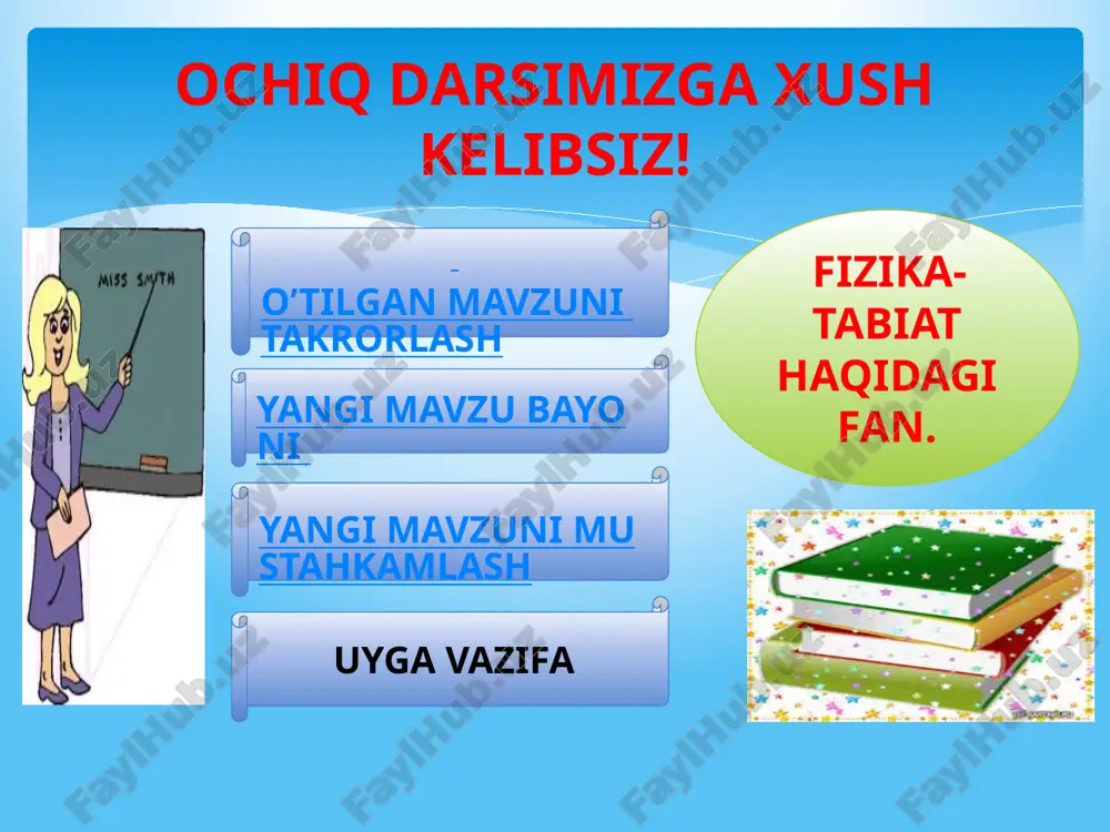 n oddiy mexanizmlarga richag, ko‘chmas va ko‘char bloklar, chig‘iriq, vint (domkrat)larning ishlash tamoyili momentlar qoidasiga asoslangandir. jismga ta’sir etayotgan kuch momentlarining vektor yig’indisi 0 ga teng bo’lganda jism muvozanatda qoladi: 𝑴_(𝟏 )+𝑴_𝟐+𝑴_𝟑+...𝑴_𝟑=0 bu qoida arximed tomonidan topilgan bo‘lib, momentlar qoidasi deb yuritiladi. momentlar qoidasiga asoslanib ishlaydigan oddiy mexanizmlarga richag, ko‘chmas va ko‘char bloklar, chig‘iriq, vint (domkrat)larning ishlash tamoyili momentlar qoidasiga asoslangandir. jismga ta’sir etayotgan kuch momentlarining vektor yig’indisi 0 ga teng bo’lganda jism muvozanatda qoladi: bu qoida arximed tomonidan topilgan bo‘lib, momentlar qoidasi deb yuritiladi. daraxt kuni qadim zamonlardan og’ir narsalarni joyidan qo’zg’atish uchun richaglardan foydalanishgan.richag bu katta kuchni oddiy kuch bilan muvozanatlaydigan oddiy mexanizm.tayanch nuqtasiga ega bo’lgan qattiq jismdan iborat.richaglardan foydalanishdan maqsad jismga kam kuch sarflab boshqa bir joyga qo’zg’atishdir.bunda richagning biror nuqtasiga tirgak yani tayanch qo’yiladi.bu nuqta qo’zga’lmas bo’lgani uchun moment markazi vazifasini bajaradi.shu moment markaziga nisbatan kuchlardan olingan momentlardan foydalanib richagning muvozanat sharti kelib chiqadi . bu …