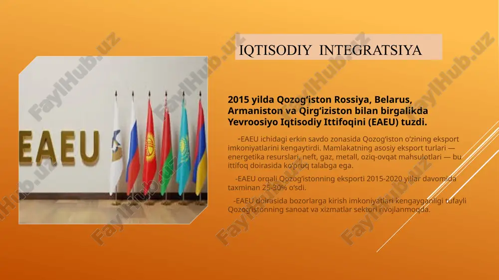 idir. bu resurslar, ayniqsa, energiya va sanoat sohalariga investitsiyalarni jalb qiladi. iqtisodiy islohotlar: mamlakatda iqtisodiy islohotlar, jumladan, soliqlar, biznes qilish uchun qulay sharoitlar yaratish, bojxona rasmiylashtiruvi va huquqiy tizimni takomillashtirish kabi chora-tadbirlar ko‘rilgan. bular investorlar uchun qulay muhit yaratishga qaratilgan. “ ” xorijiy investitsiyalarning asosiy manbalari xitoy xitoy qozog‘istonning eng yirik savdo hamkori va investitsiya manbai hisoblanadi. xitoyning "bir kamar, bir yo‘l" tashabbusi doirasida markaziy osiyodagi iqtisodiy hamkorlikni kuchaytirish, transport va infratuzilma loyihalariga sarmoya kiritish katta o‘rin tutadi. xitoyning qozog‘istondagi investitsiyalari 2019-yilda 10 milliard dollarga yetgan va xitoydan kelgan sarmoya asosan energetika, qurilish, va texnologiyalar sohasida amalga oshirilgan. rossiya rossiya, qozog‘istonning eng katta iqtisodiy hamkori sifatida, mamlakatga ko‘plab investitsiyalar kiritadi. rossiya bilan savdo va investitsiya aloqalari doimiy ravishda kengayib bormoqda. rossiyaning qozog‘istondagi investitsiyalari 2020-yilda 6 milliard dollardan oshdi. rossiyaning qozog‘istondagi investitsiyalari 2020-yilda 6 milliard dollardan oshdi. aqsh qozog‘iston amerika qo‘shma shtatlari bilan hamkorlikni rivojlantirishda muvaffaqiyatli bo‘lgan. aqsh kompaniyalari, asosan, neft …