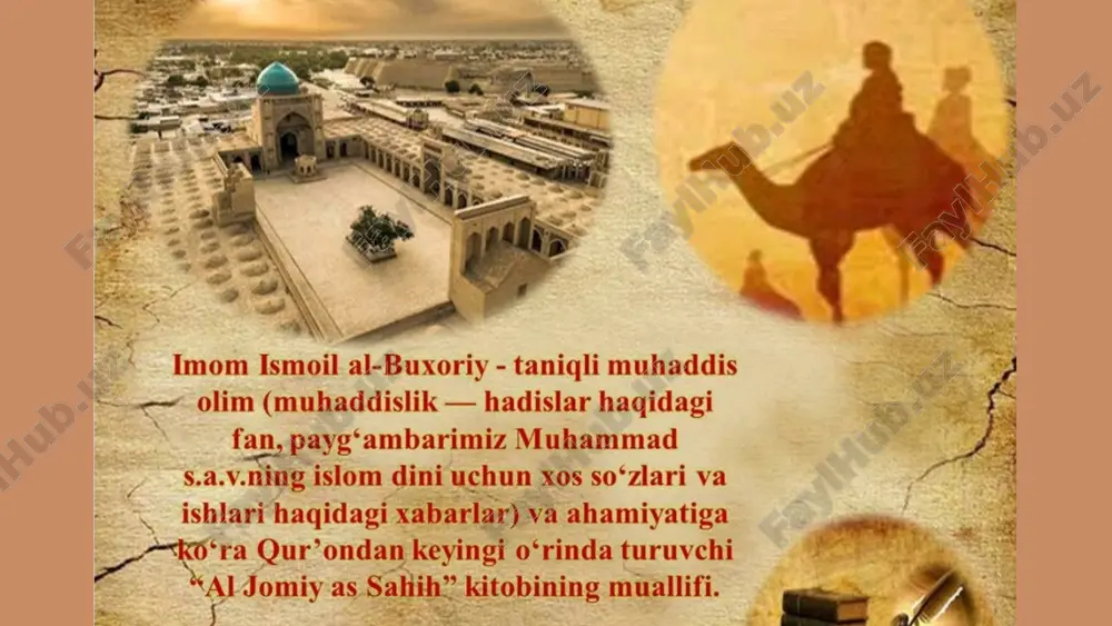 hopurda ilm-fan, ayniqsa, hadis ilmi nihoyatda taraqqiy qilib, unda imom al-buxoriy, imom muslim ibn al-hajjoj, imom at-termiziy va boshqa bir qator kuchli muhaddislar yig‘ilgan edi. ular shaharda faoliyat ko‘rsatadigan madrasalarda yoshlarga hadis ilmidan dars berardilar. bu buyuk muhaddislar orasida ilmiy munozara va bahslar juda ko‘p bo‘lgan. imom al-buxoriy hadis sohasidagi o‘z ilmi va salohiyati, ayniqsa, illatli hadislarni aniqlash mahorati bilan barchani qoyil qoldirgan, muhaddislarning hammasi unga bir ovozdan tan bergan. “al-jomi’ as-sahih” “al-adab al-mufrad” “kitob al-kuna” “kitob al-favoid” “juz’raf’ al-yaddayn” “at-tarix al-kabir” “at-tarix al-avsat” “at-tarix as-sag‘ir” “al-jomi’ alkabir” “xalq af’ol al-ibod” “kitob az-zuafo as-sag‘ir” “al-musnad al-kabir” “at-tafsir al-kabir” “kitob al-hiba” “asomiy as-sahoba” “ki-tob ul-vuhdon” “kitob al-mabsut” “kitob al-ilal” “birr alvolidayn” “kitob al-ashribati” “qazoyo as-sahoba vat-tobin” “kitob ar-riqoq” “al-jomi’ as-sag‘ir fil-hadis” “al-qiroatu xalf al-imom” asarlari bu asar "sahih al-buxoriy" nomi bilan ham mashhur. uning gʻoyat ahamiyatli tomoni shundaki, imom al-buxoriygacha oʻtgan muhaddislar oʻz toʻplamlariga eshitgan barcha hadislarini tanlab oʻtirmay kiritaverganlar. buxoriy …
