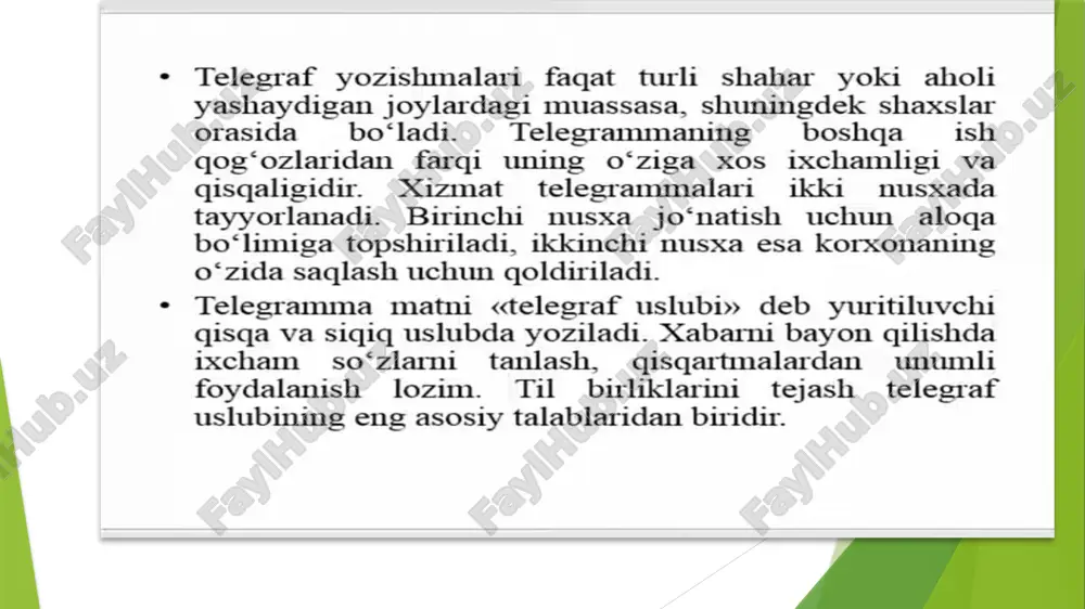 telegramma, telefonogramma va pochta junatmalari - Page 2