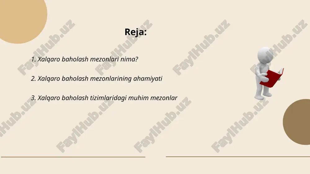 d. masalan, pisa (programme for international student assessment), timss (trends in international mathematics and science study) va toefl (test of english as a foreign language). bu kabi dasturlar turli mamlakatlardagi ta'lim tizimlarini, o'quvchilarning bilim darajasini va o'qitish sifatini baholash uchun xizmat qiladi. ... t.me/slaydai_bot 5 baholash mezonlarining global ta'siri. xalqaro baholash mezonlari global miqyosda ta'lim sifatini oshirishga yordam bermoqda. masalan, pisa natijalari ko'plab davlatlarda ta'lim siyosatini shakllantirishda muhim rol o'ynaydi. bu natijalar ta'lim tizimlarining kuchli va zaif tomonlarini aniqlashga yordam beradi va davlatlar bu ma'lumotlardan foydalanib, o'z ta'lim tizimlarini yaxshilash chora-tadbirlarini ko'rishadi. ... t.me/slaydai_bot 6 xalqaro akkreditatsiya va baholash. xalqaro akkreditatsiya - bu ta'lim muassasalarining sifatini tasdiqlash jarayoni bo'lib, ular xalqaro baholash mezonlariga javob berishini ko'rsatadi. akkreditatsiya natijalari o'quv dargohlari uchun nufuzli tan olishni anglatadi, bu esa ularning talabalar sonini oshirishga va xalqaro hamkorliklar qilishga yordam beradi. shuningdek, akkreditatsiya jarayoni ta'lim sifatini doimiy ravishda nazorat qilib borishni ta'minlaydi. ... t.me/slaydai_bot …