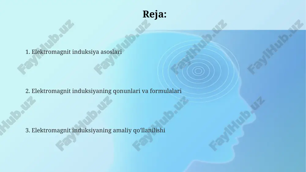 nergiyasiga aylantiradi, magnit maydon ichida simni harakatlantirib, induksiyalangan tok hosil qiladi. bu 50 hz chastotali elektr ta'minotining asosidir. e'tiboringiz uchun rahmat image1.png
