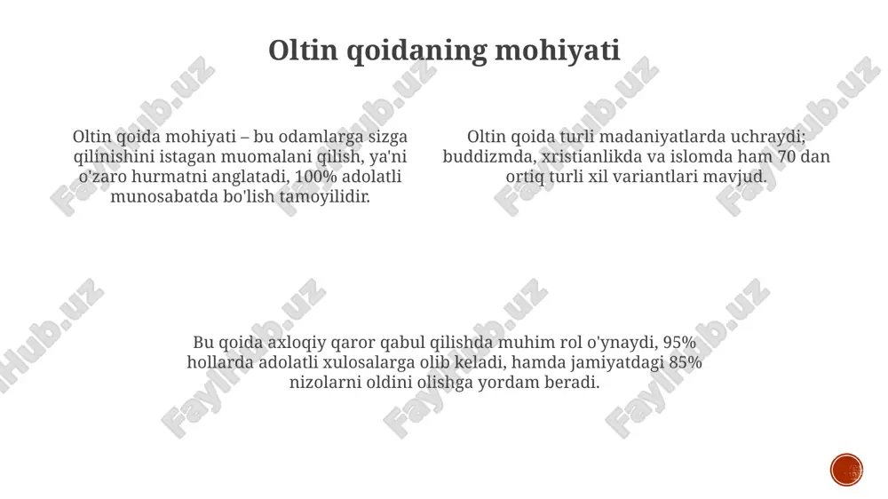 oltin qoida asosida komil insonlik sari qadam - Page 2