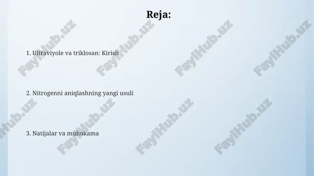 iqlikda o'lchay oladi, o'rtacha tiklanish darajasi 95% dan oshadi, bu atrof-muhit namunalari uchun juda muhimdir. e'tiboringiz uchun rahmat @taqdimot_robot image4.png image5.png image3.jpeg