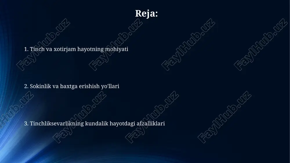 tinch va xotirjam yashash baxti - Page 2