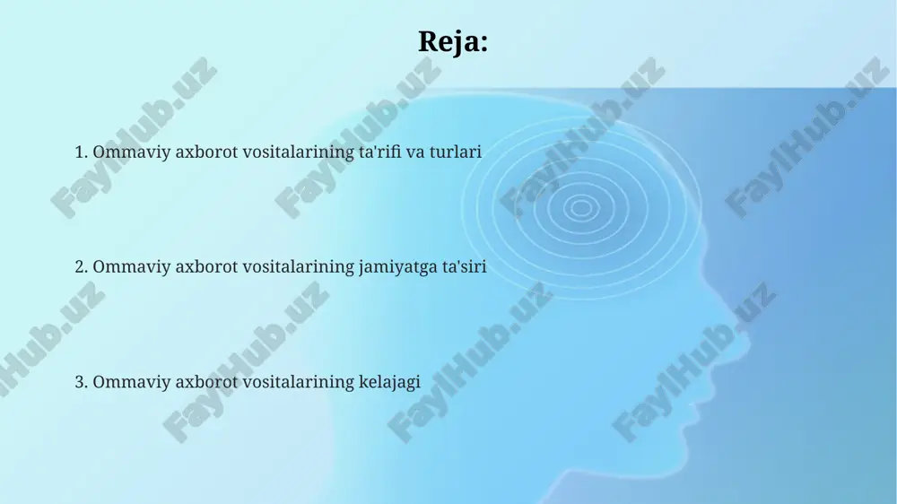 borot manbai bo'lib xizmat qiladi. ijtimoiy media filtr pufagichlarida noto'g'ri ma'lumot tarqalishi xavfini tug'diradi, bu esa jamiyatda bo'linish va noto'g'ri tushunchalarga olib kelishi mumkin, bu esa salbiy ta'sir ko'rsatadi. e'tiboringiz uchun rahmat @taqdimot_robot image2.png image1.png